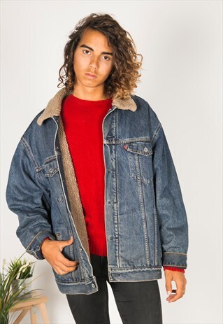 VINTAGE 80S LEVIS WINTER SHEEPSKIN JACKET / R1220C402