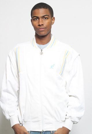 VINTAGE AUSTRALIAN TRACK JACKET WHITE