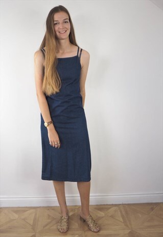 VINTAGE DENIM MINIMALIST DRESS