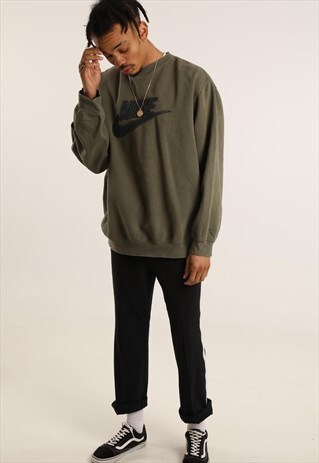 VINTAGE NIKE EMBOSSED SPELLOUT SWEATSHIRT