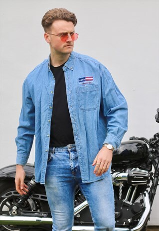 LUNA PIER USA VINTAGE MALL OF AMERICA DENIM SHIRT