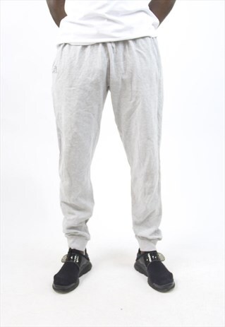 VINTAGE KAPPA GREY TRACKSUIT BOTTOMS