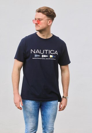 NAUTICA USA 90S VINTAGE SAILING CLASSICS T SHIRT