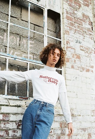 BUTTERCUP BABY WHITE T-SHIRT
