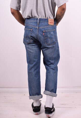 LEVI'S 501 MENS VINTAGE JEANS W34 L30 BLUE 90'S