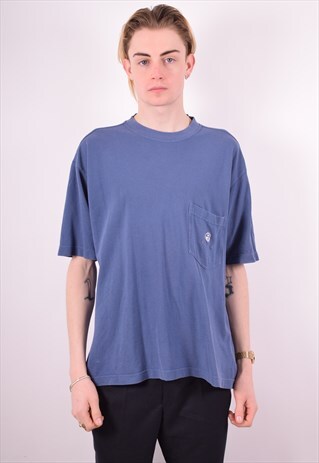 NORTH SAILS MENS VINTAGE T-SHIRT TOP LARGE PURPLE 90S