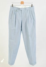 Vintage 90s striped blue classic trousers