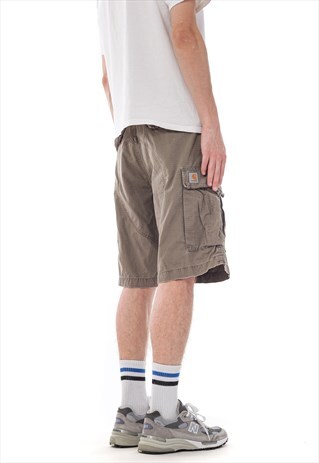 VINTAGE CARHARTT CARGO SHORTS KHAKI