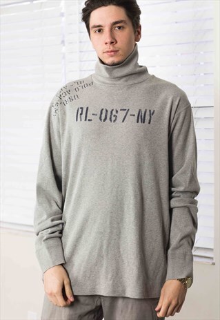 VINTAGE POLO SPORT RALPH LAUREN ROLL NECK JUMPER XXL 20.3