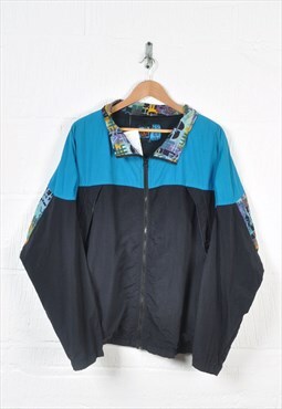 Vintage Festival Windbreaker Jacket Retro Block Colour XL