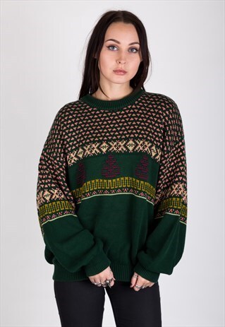 VINTAGE 90S UNITED COLORS OF BENETTON KNITTED JUMPER