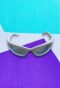 White Streetwear Chunky Y2K Inspired Sunglasses 