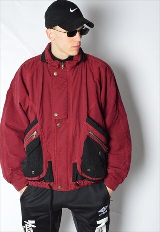 VINTAGE 90S BURGUNDY JACKET