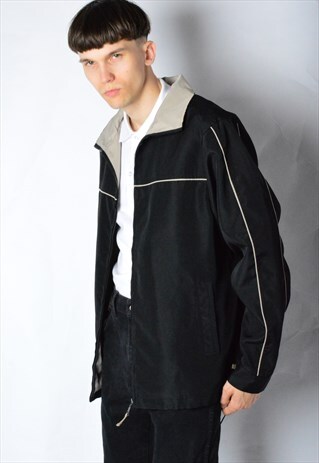 VINTAGE 90S BLACK MINIMALIST JACKET