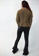 BURBERRY PRORSUM BROWN SUEDE SHEARLING JACKET