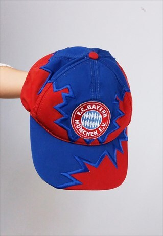 VINTAGE 90'S BAYERN MUNCHEN FOOTBALL FAN SNAPBACK CAP HAT