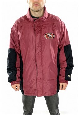 NFL San Francisco 49ers Big Logo Jacket Size Large