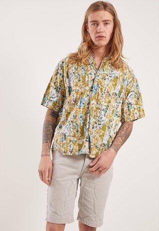 VINTAGE PATTERNED SHORT SLEEVE SHIRT