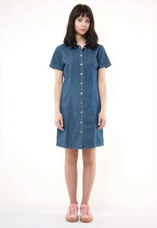90S VINTAGE MINI DENIM DRESS 768