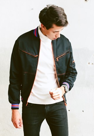 VINTAGE 70S RETRO PARTY BOMBER JACKET