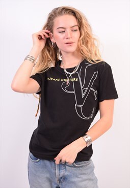 Vintage Versace T-Shirt Top Black