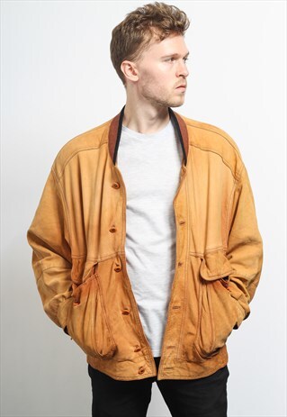 VINTAGE SUEDE BOMBER JACKET