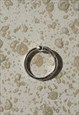 STERLING SILVER NOSE RING WITH HAMMERED CUT 8MM