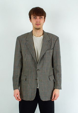  DIONYSOS TWEED COAT M BLAZER UK 40 HOUNDSTOOTH JACKET SUIT