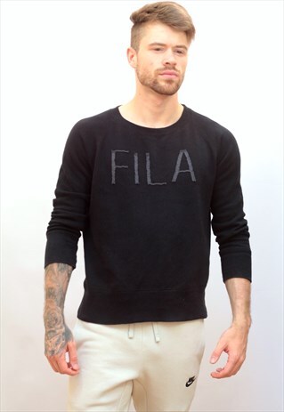 VINTAGE BLACK FILA SWEATSHIRT
