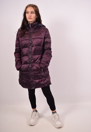 VINTAGE ELLESSE PADDED COAT PURPLE