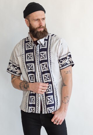 VINTAGE 70S PASTEL BOHO SHIRT
