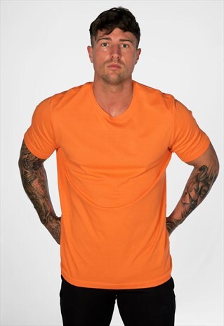 SUPREME STAPLE T-SHIRT - NEON ORANGE