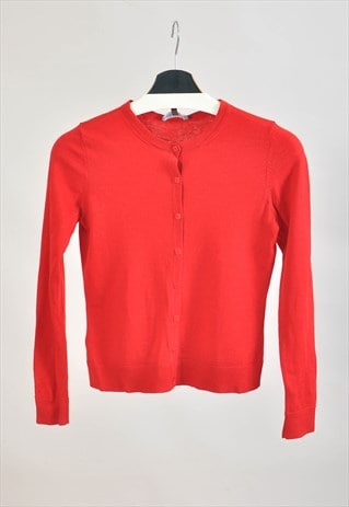 VINTAGE 00S LAURA ASHLEY CARDIGAN IN RED