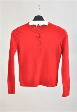 Vintage 00s Laura Ashley cardigan in red