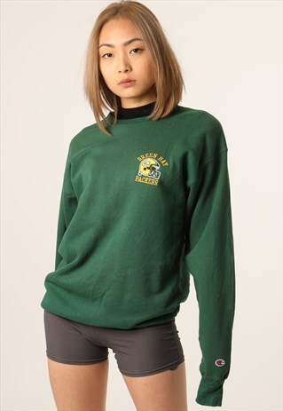 VINTAGE CHAMPION EMBROIDERED GREEN BAY PACKERS SWEATSHIRT