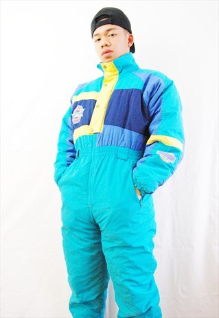 CRAZY PUFFER SKI SUIT/JUMPSUIT (1990'S)