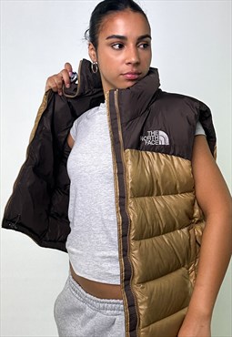 Gold y2ks The North Face 700 Series Puffer Jacket Coat Gilet