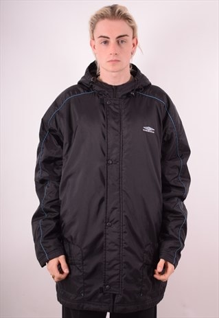 UMBRO MENS VINTAGE JACKET XXL BLACK 90S