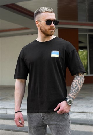 T-SHIRT UKRAINE BLACK