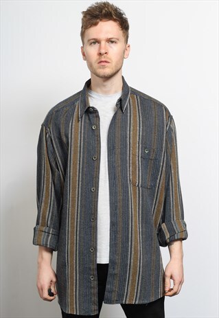 VINTAGE AZTEC PATTERNED SHIRT