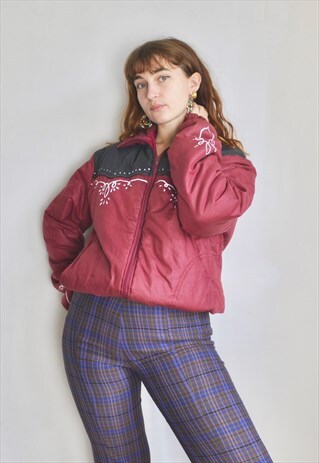HAND-PAINTED 80S BOMBER JACKET