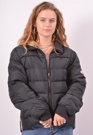 VINTAGE CHAMPION PADDED JACKET BLACK