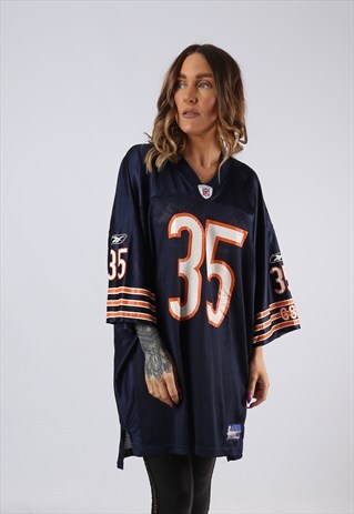 VINTAGE NFL OVERSIZED T-SHIRT FOOTBALL JERSEY TOP XXL (ACF)