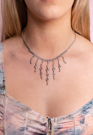VINTAGE Y2K DIAMANTE NECKLACE