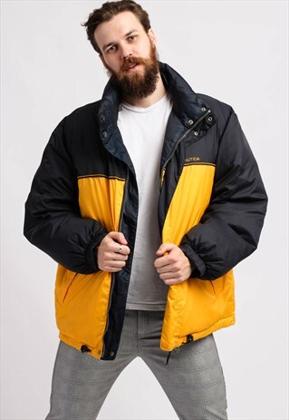VINTAGE NAUTICA PUFFER REVERSIBLE JACKET