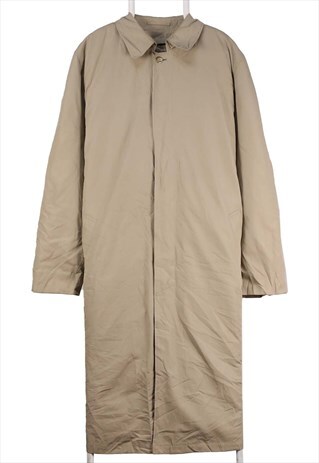 VINTAGE 90'S LONDON FOG TRENCH COAT BUTTON UP WHITE MEDIUM