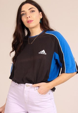 VINTAGE 90S OVERSIZED BLACK ADIDAS T-SHIRT