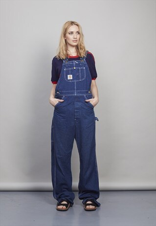 VINTAGE BLUE CARHARTT 90'S DUNGAREES