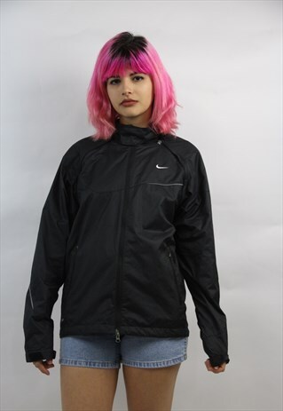 VINTAGE NIKE BLACK SPORTS JACKET