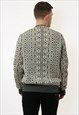 WOOL SCANDI NORDIC VINTAGE KNITWEAR BUTTONS UP SWEATER 18008
